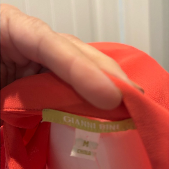 NWT Gianni Bini Coral Sleeveless Blouse with Lace Detail - Picture 5 of 5